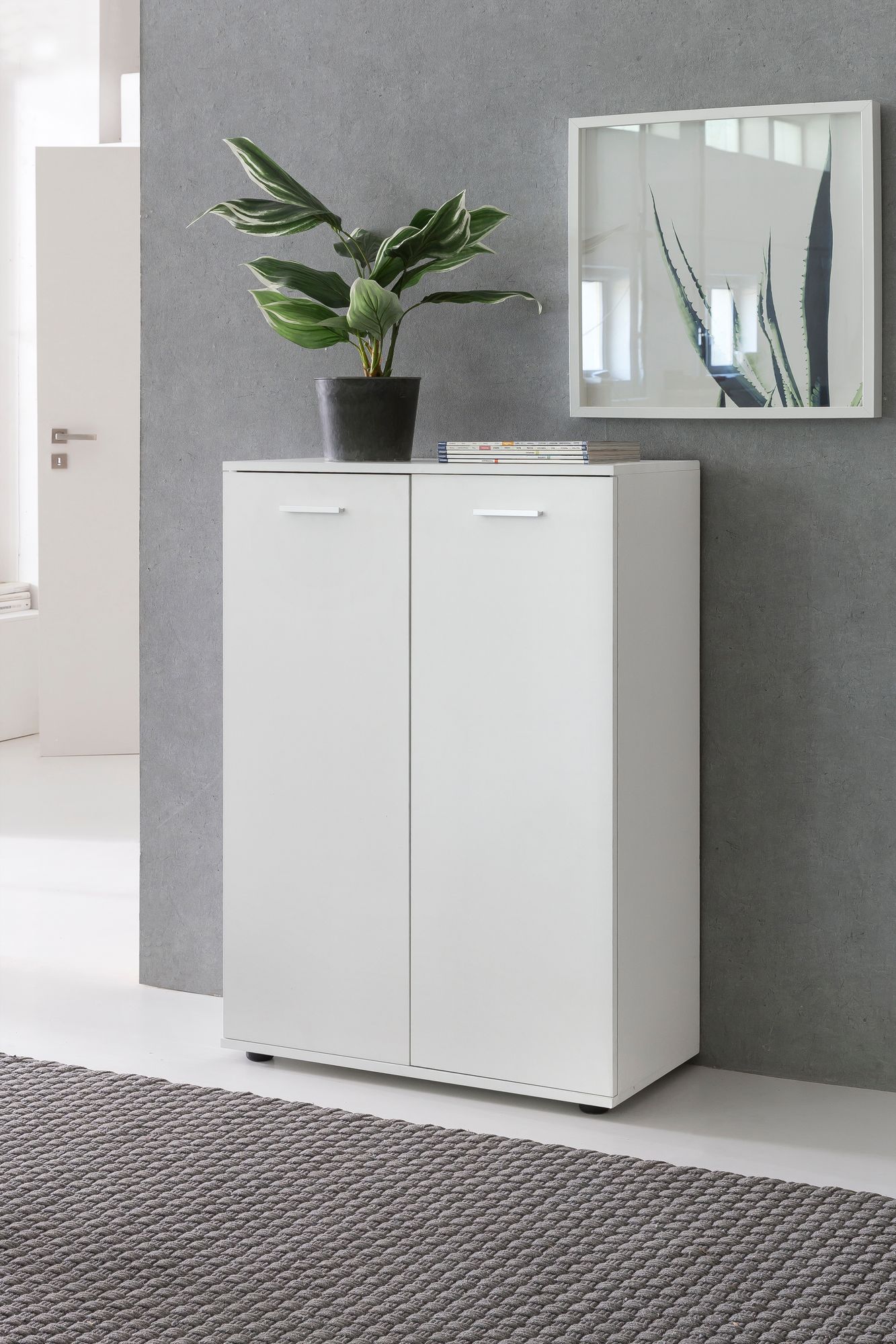 Kommode Vaxholm Weiß 71 × 35 × 104 cm