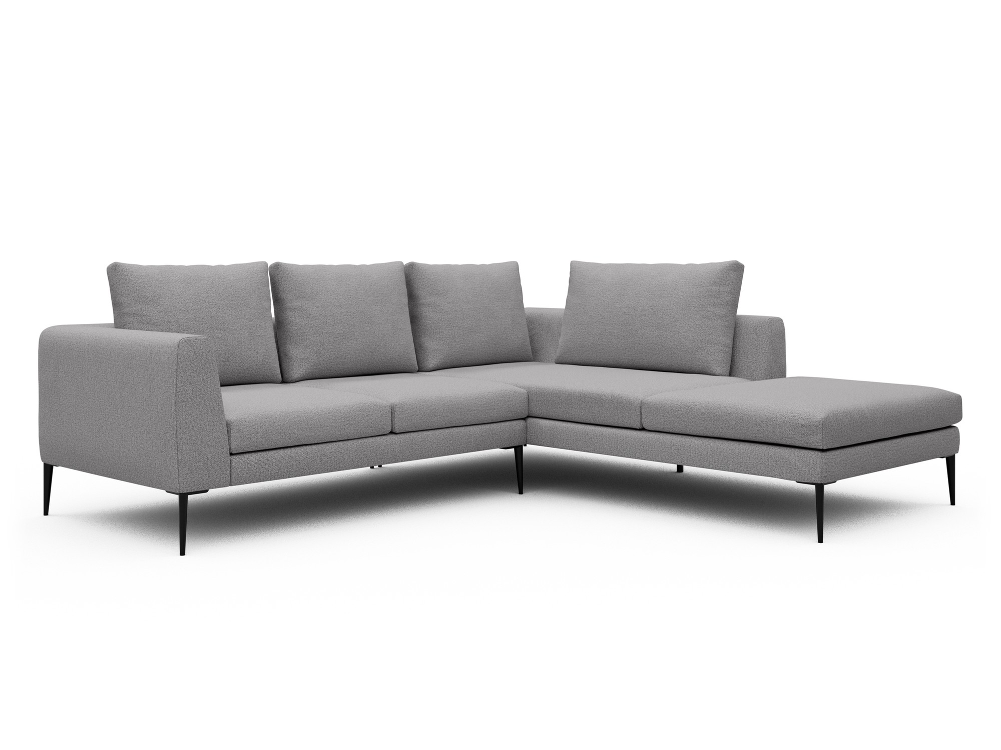 Skandi Home Ecksofa Paul Relax-Ecke rechts mit 2-Sitzer Sama-Grey moebelfaktor