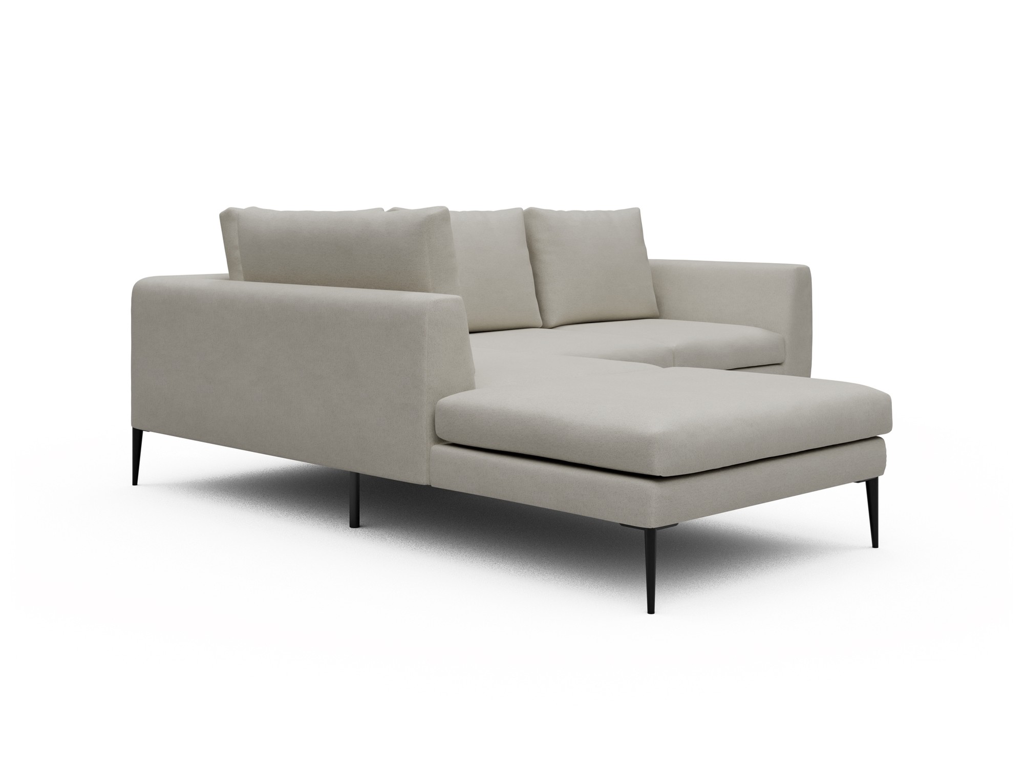 Skandi Home Ecksofa Paul Relax-Ecke links mit 2-Sitzer Denari-Clean-Beige moebelfaktor
