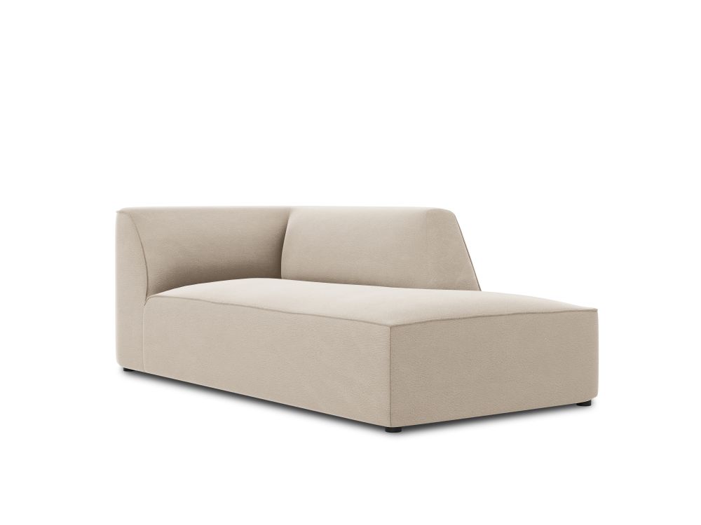Cosmopolitan Design Chaiselongue Siena Samt Salvador Beige Rechts