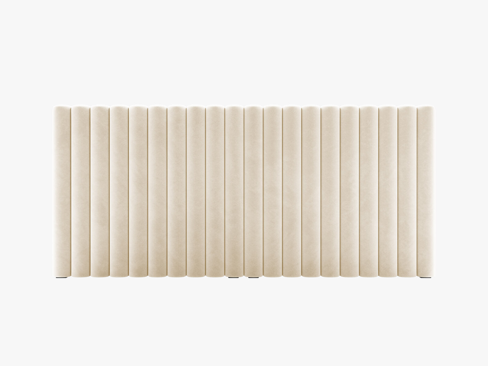 Micadoni Mistero Polster-Kopfteil Samt Paris Beige 200x95