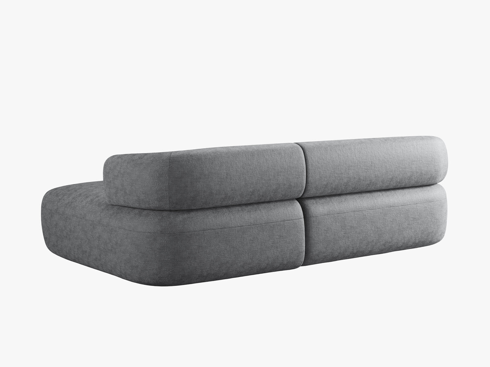 Micadoni 5-Sitzer Ecksofa Jenny Rechts Chenille Perfect Harmony Dunkelgrau