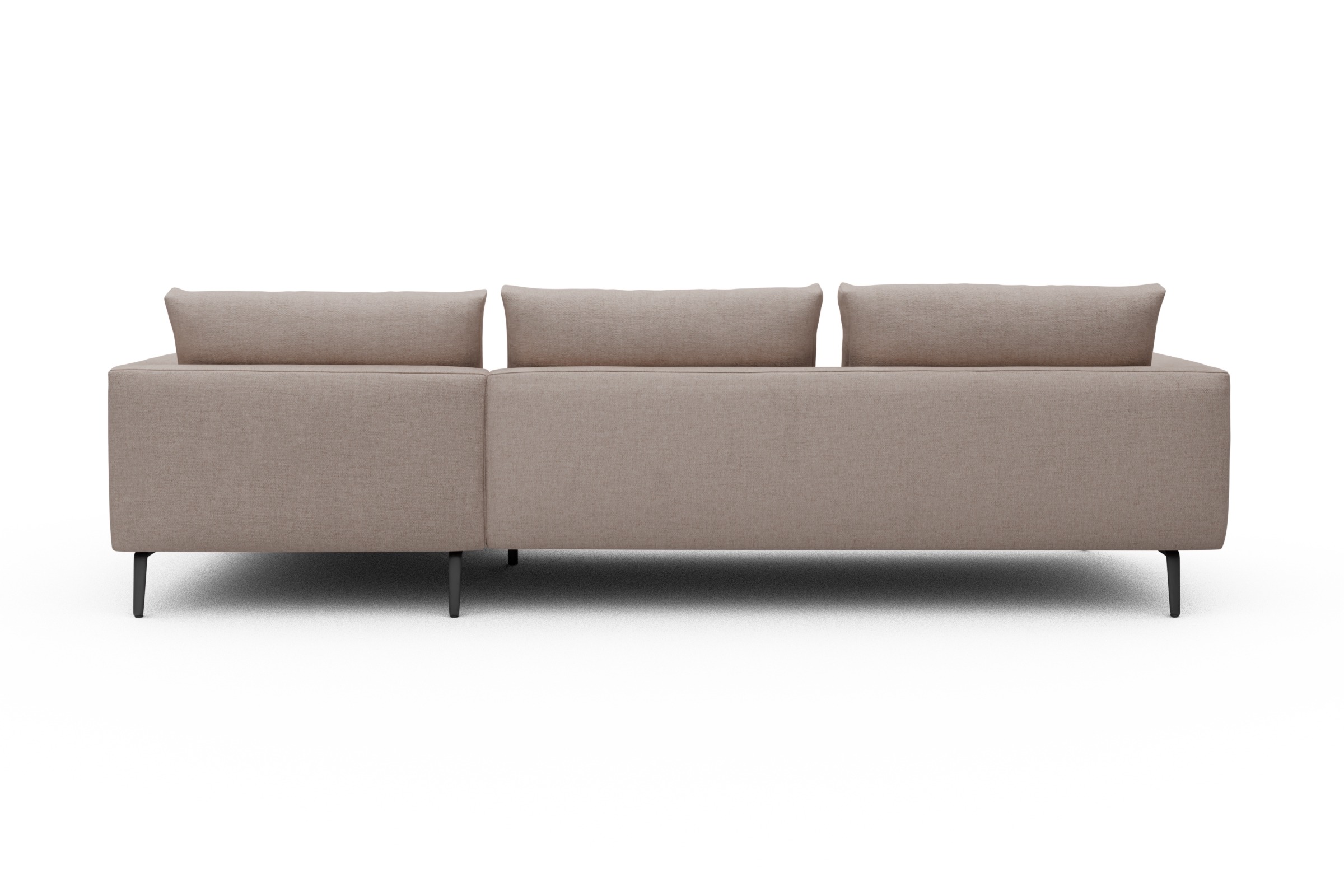 Ecksofa Karl Chaiselongue rechts mit 2,5-Sitzer Weda-Sand