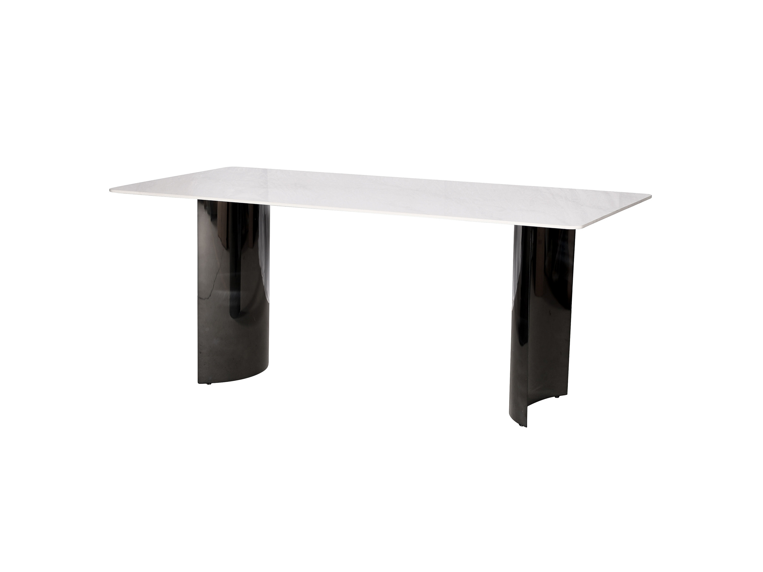 Livin Hill Esstisch 180cm Modig Schwarze Beine, weiße Tischplatte M91