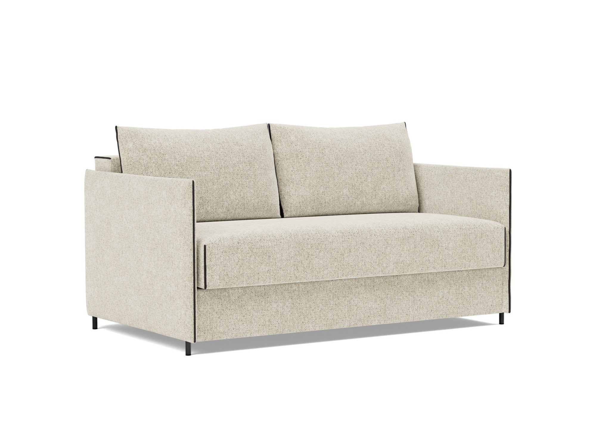 Schlafsofa Luoma Strukturierter Stoff Taura 357-Off-White