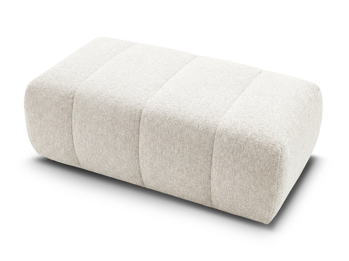 Bobochic Nesty Pouf Melange-Stoff Beige