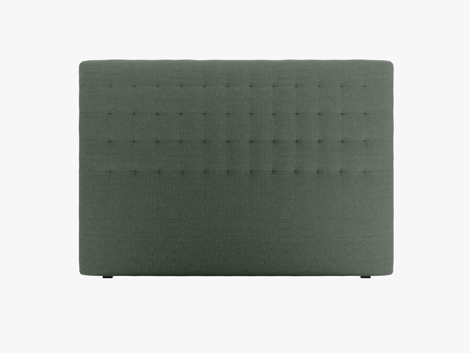 Micadoni Nova Samtiger Kopfteil 120 cm (H 120 cm) Strukturierter Stoff Liberty Moosgrün 180x120
