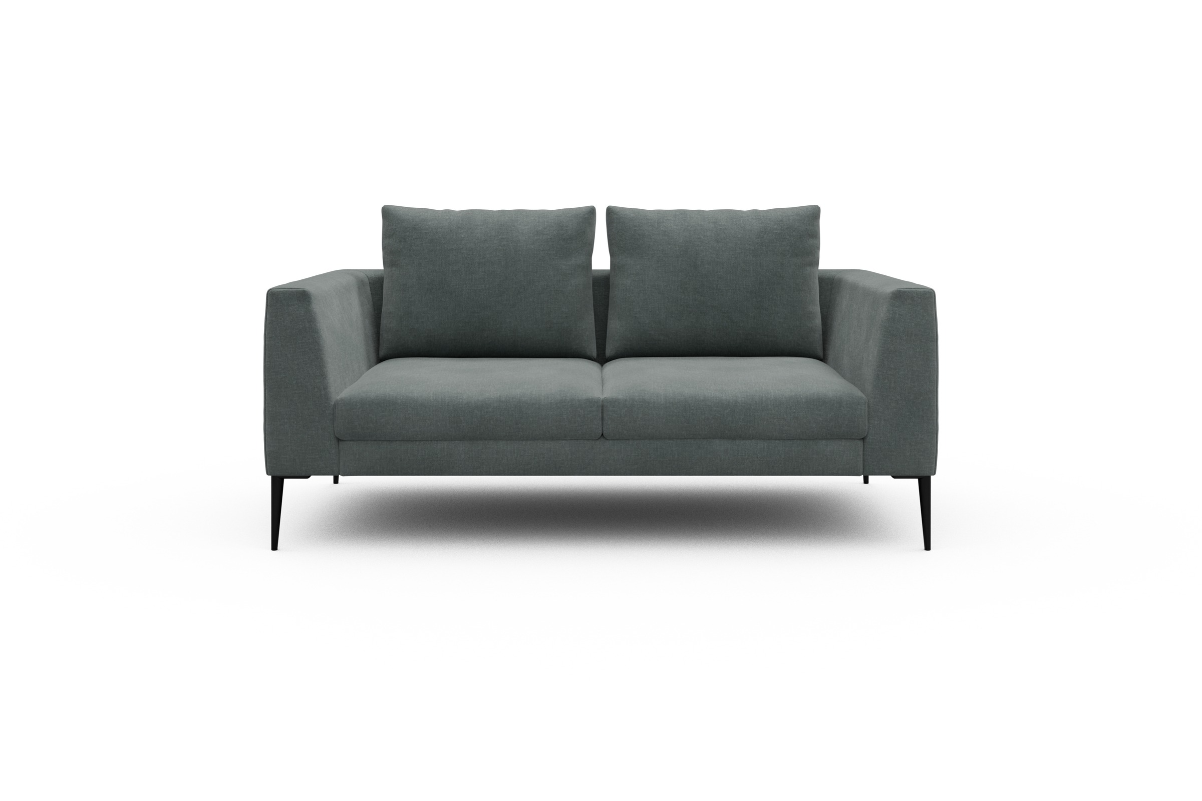 Skandi Home Sofa Paul 2-Sitzer Smooth-Silver-Grey moebelfaktor