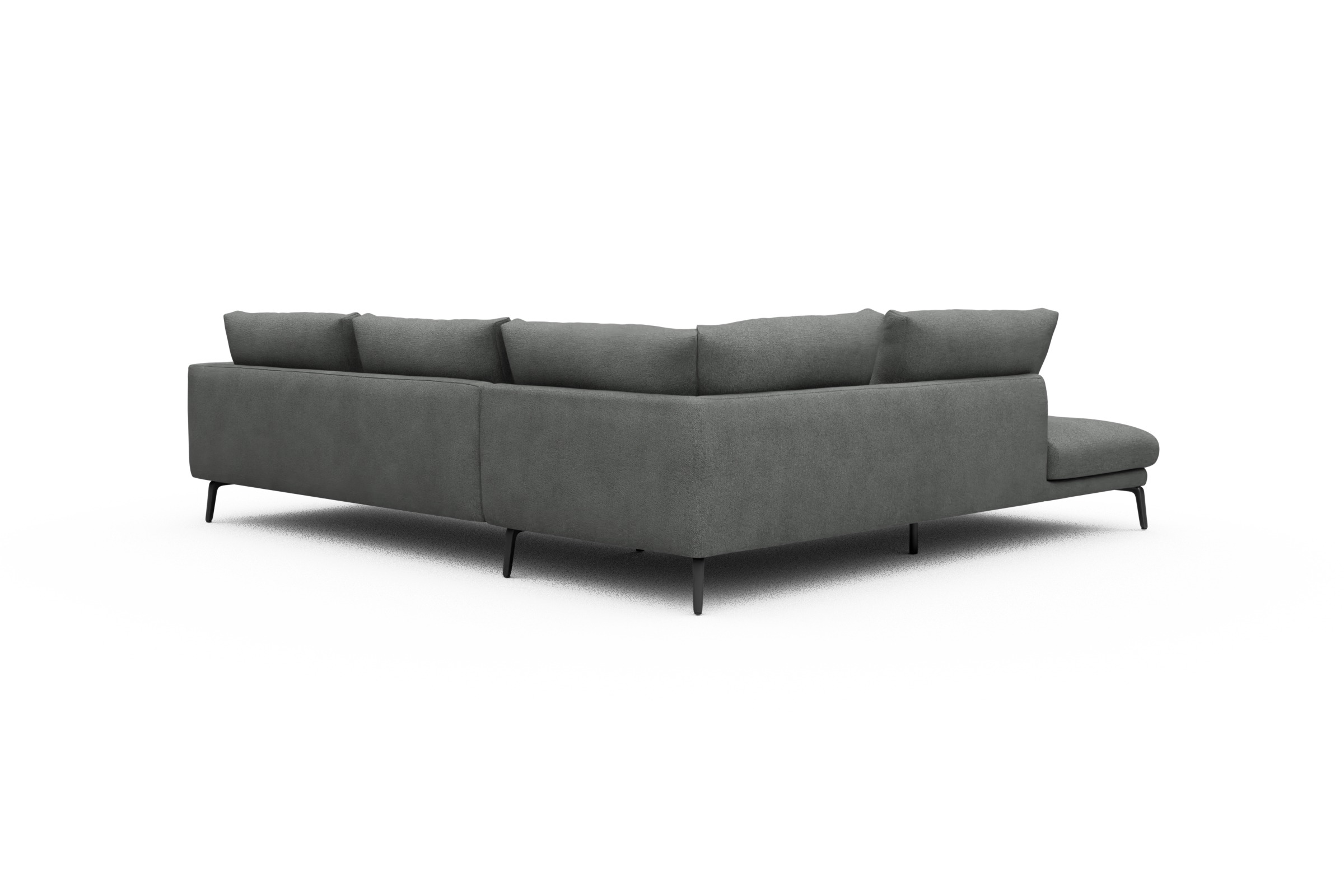 Ecksofa Karl Relax-Ecke links mit 2,5-Sitzer Boucle-Ash-Grey