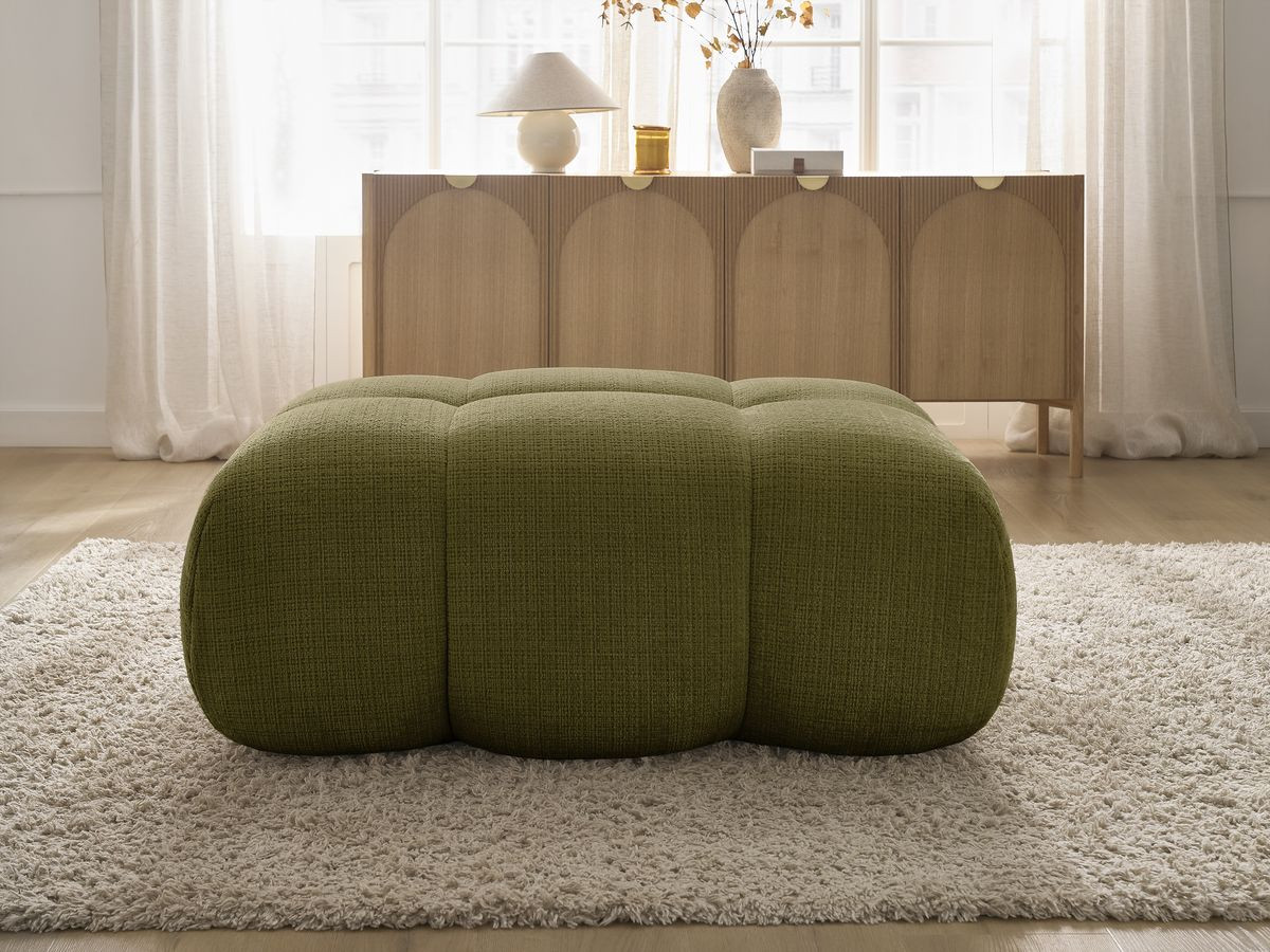 Bobochic Ivane Pouf Strukturstoff Grün