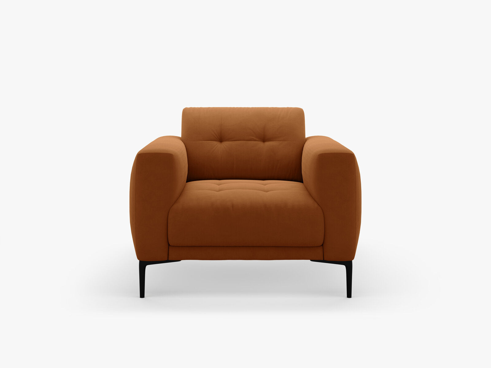 Micadoni Sessel Bemy 1-Sitzer Samt Terrakotta