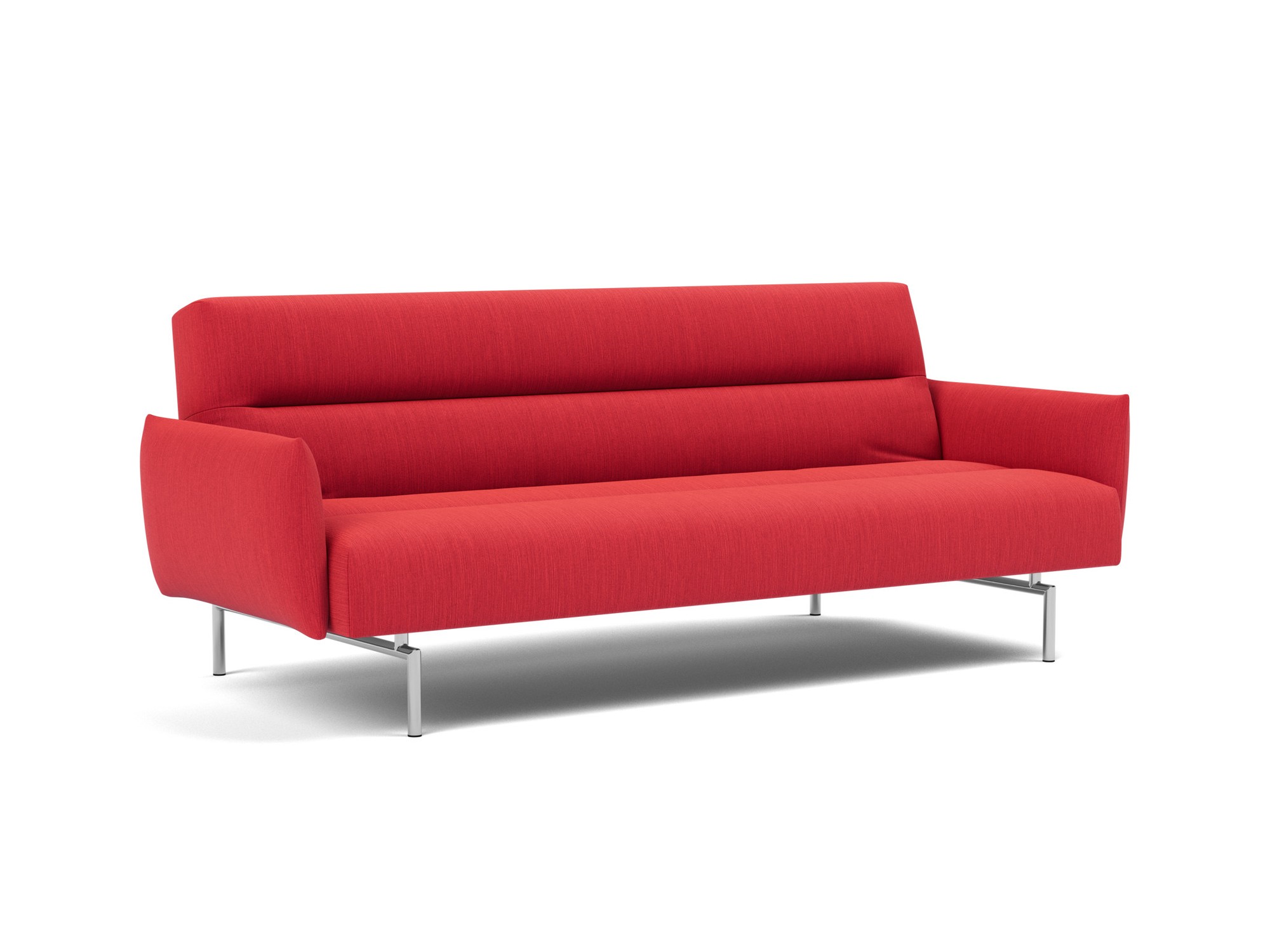 Schlafsofa Jillis mit Armlehnen Flachgewebe Elegance 511-Red