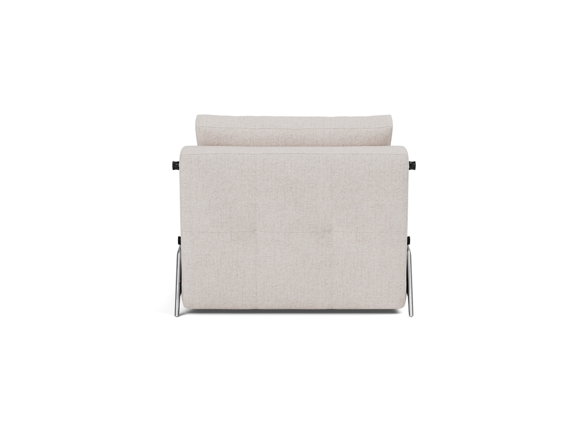 Schlafsessel Cubed 90 Strukturierter Stoff Weda 300-Weda-Sand Beine Aluminium
