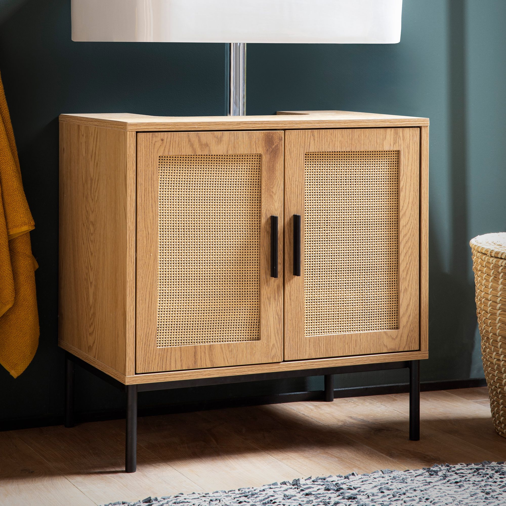 Waschbeckenschrank Enebakk Braun 60 × 40 × 60 cm
