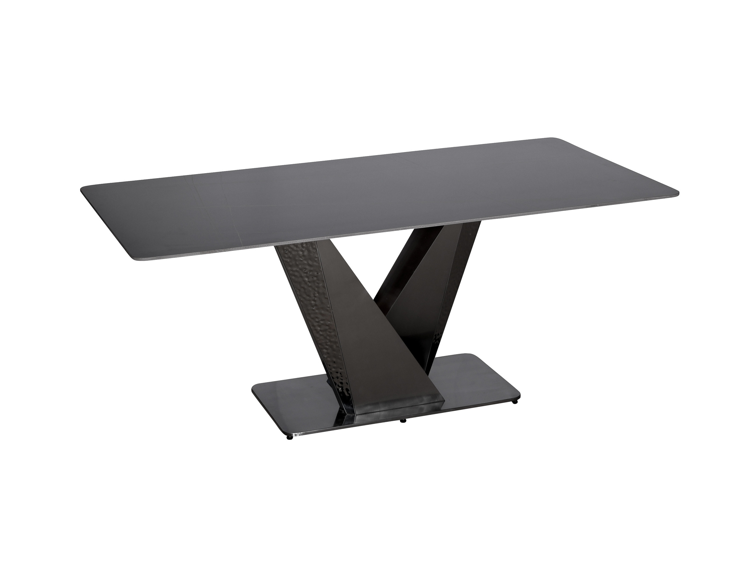 Livin Hill Esstisch 180cm Modig Graphitbeine, schwarze Tischplatte M30