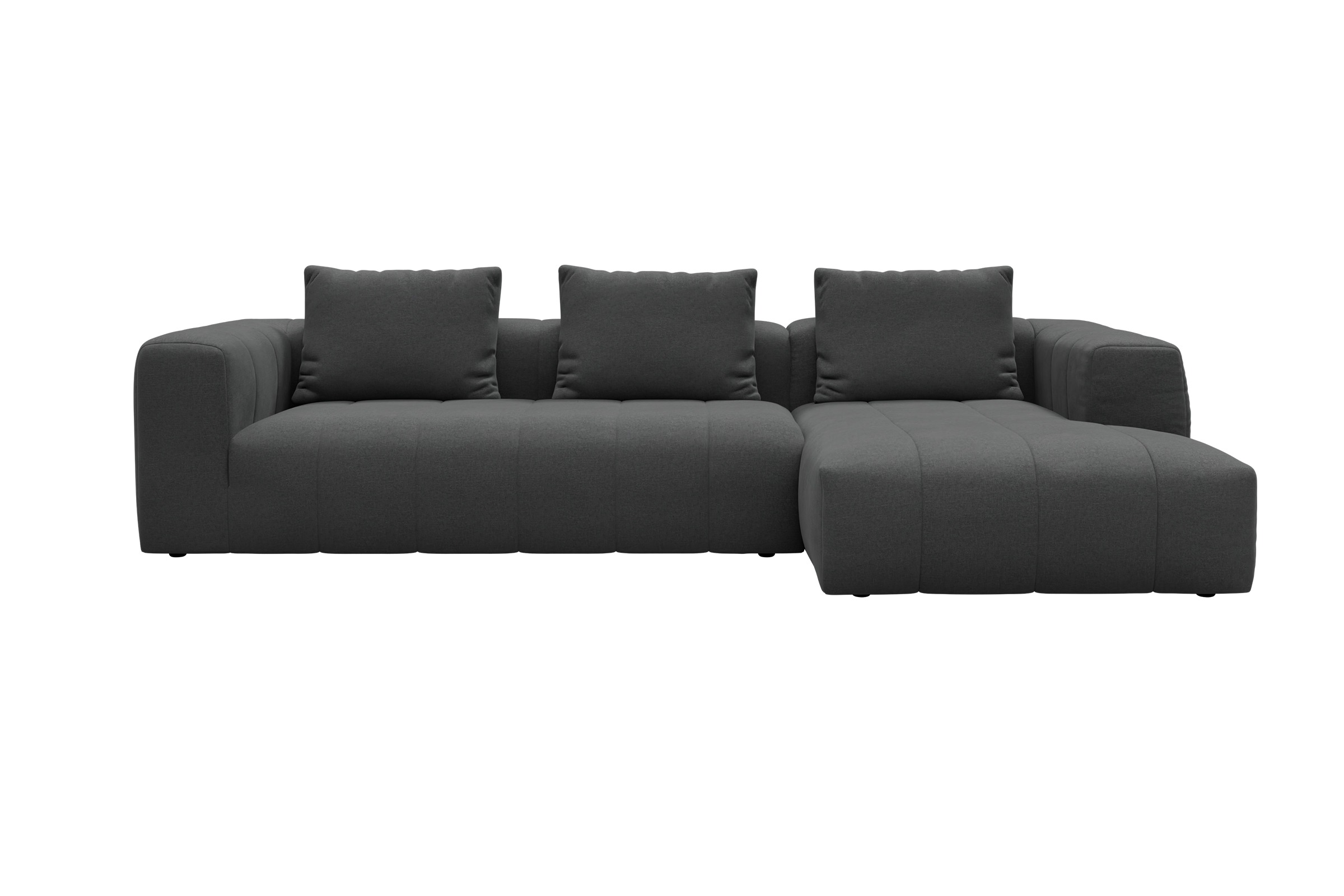 Hugo 2,5-Sitzer Armlehne links mit Chaiselongue Satya-Zinc moebelfaktor