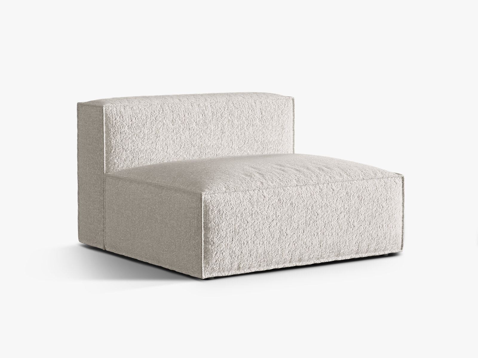 Micadoni Modul Nuria 2-Sitzer Boucle Monet Grau Beige Melange