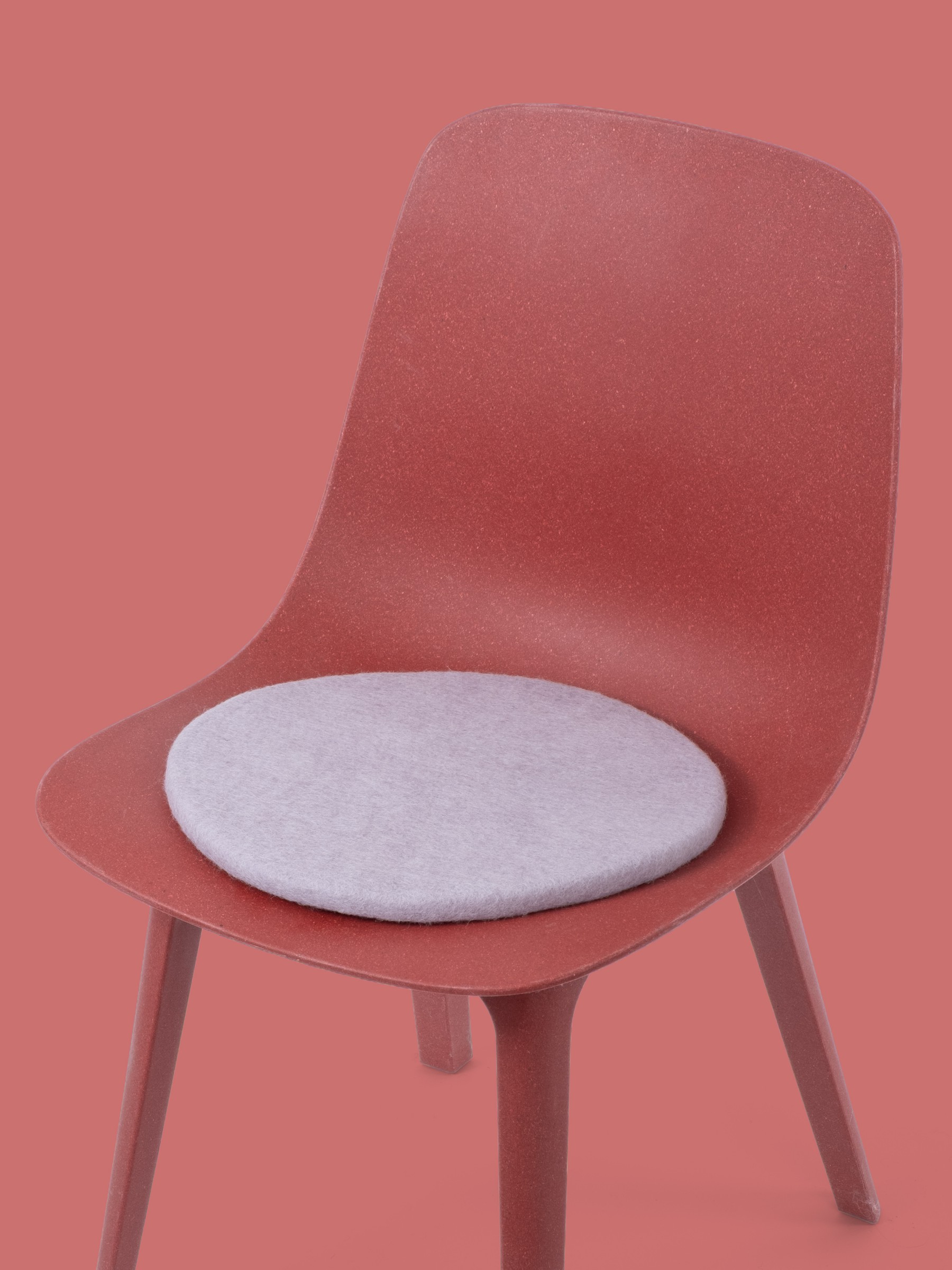 myfelt Marla Filz-Sitzauflage Hellviolett Ø 36 cm