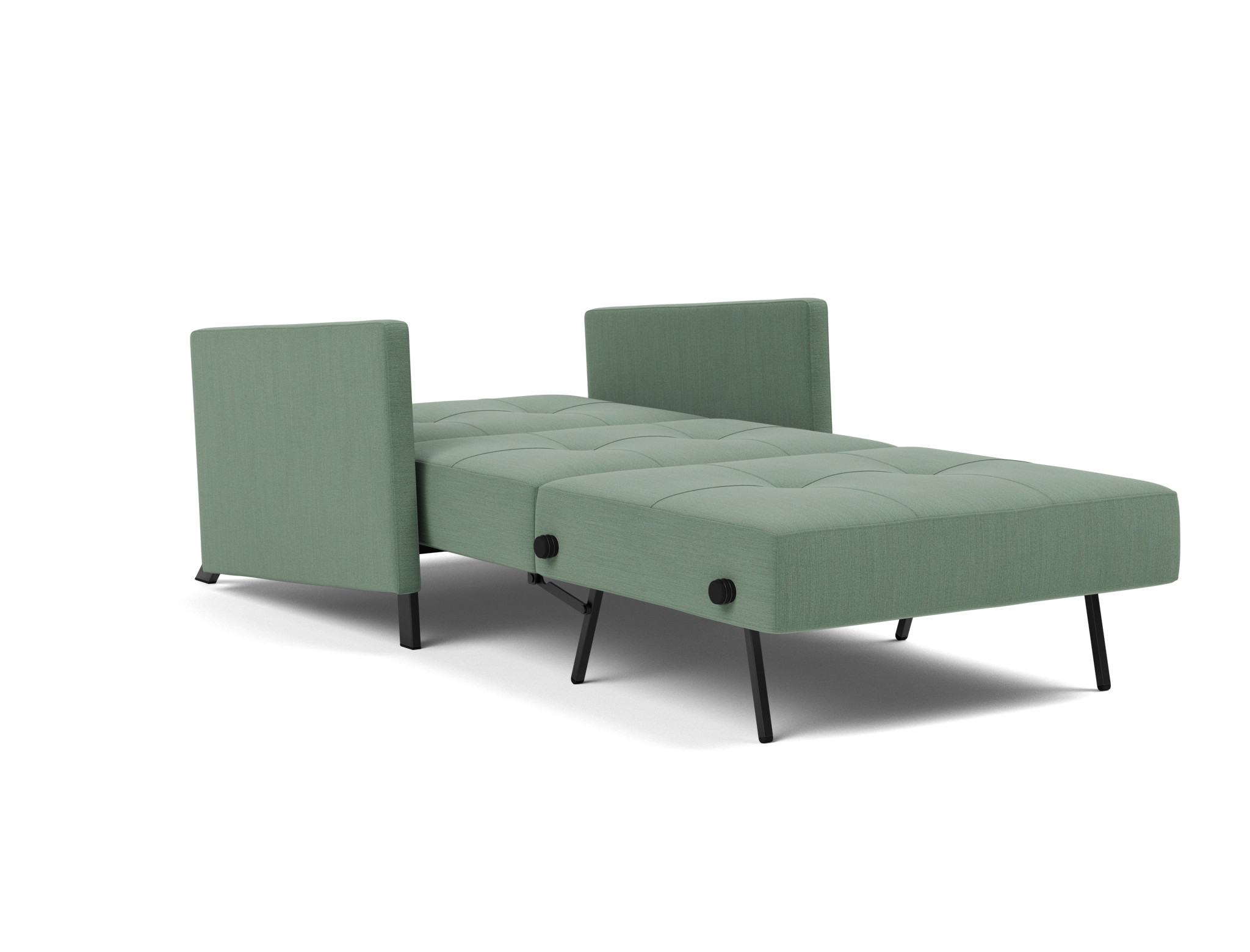 Schlafsessel Cubed 90 mit Armlehnen Flachgewebe Elegance 518-Green