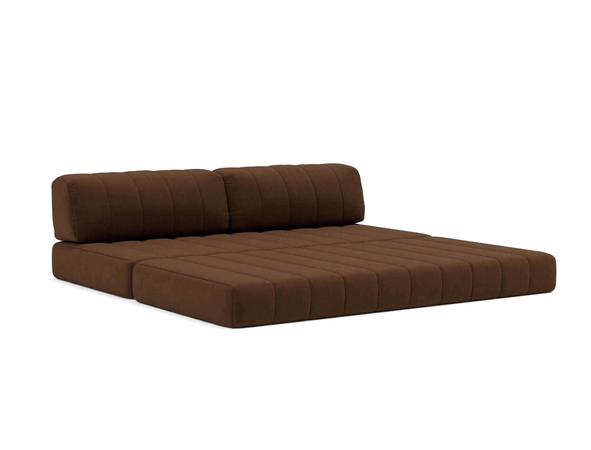 Schlafsofa CozyPad Strukturierter Stoff Taura 359-Cappuccino