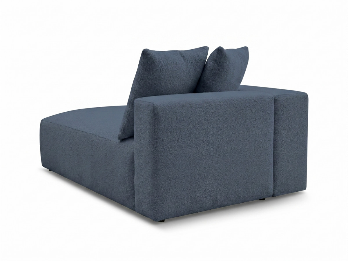 Bobochic Voltaire Méridienne-Modul Melange-Stoff Dunkelblau Ecke links