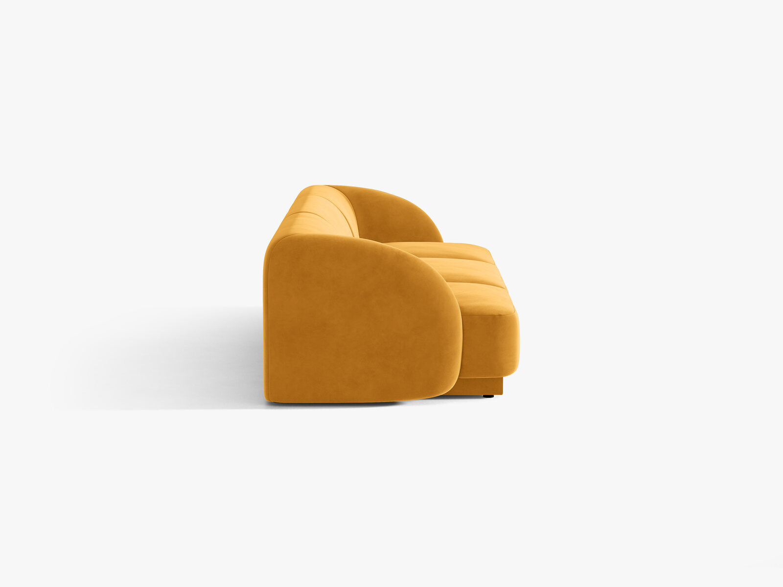 Micadoni Sofa Miley 3-Sitzer Samt Venus Gelb