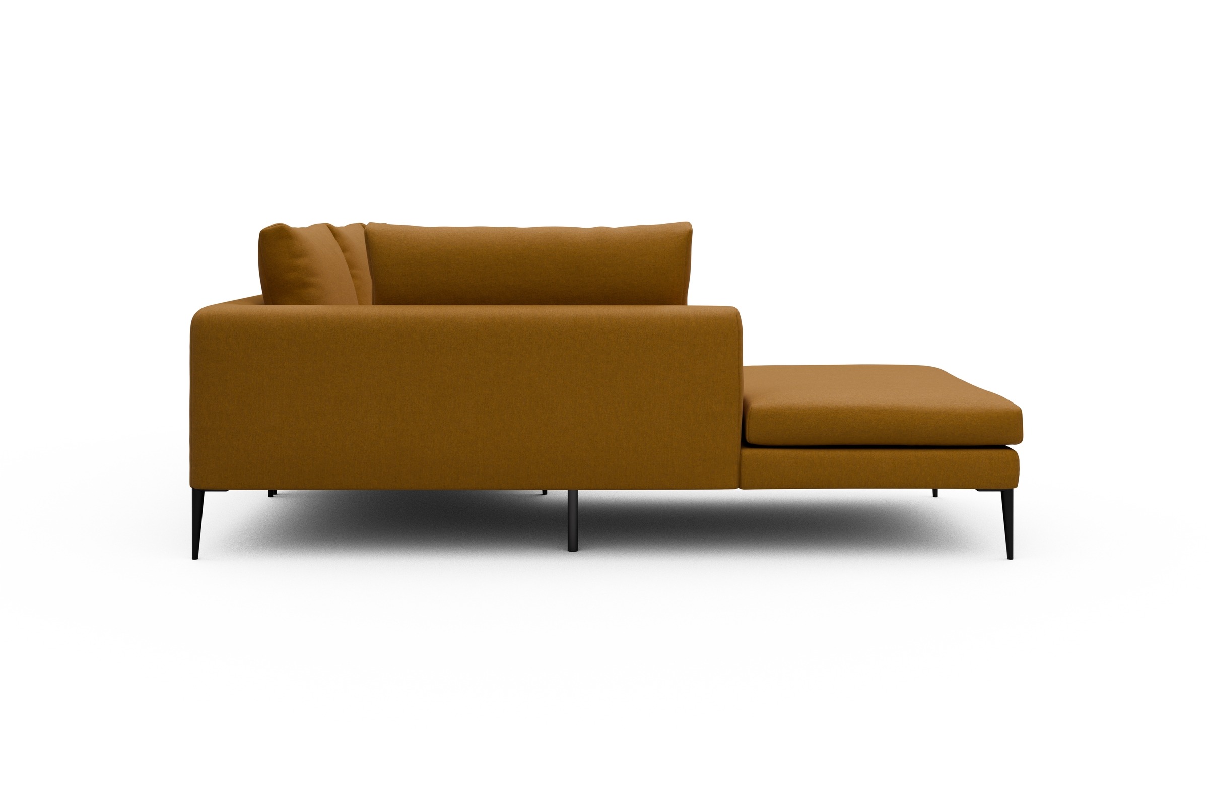 Ecksofa Paul Relax-Ecke links mit 2-Sitzer Satya-Ocre