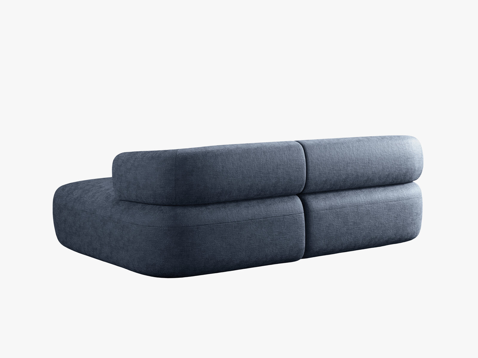 Micadoni 5-Sitzer Ecksofa Jenny Kleine Version Rechts Chenille Perfect Harmony Dunkelblau