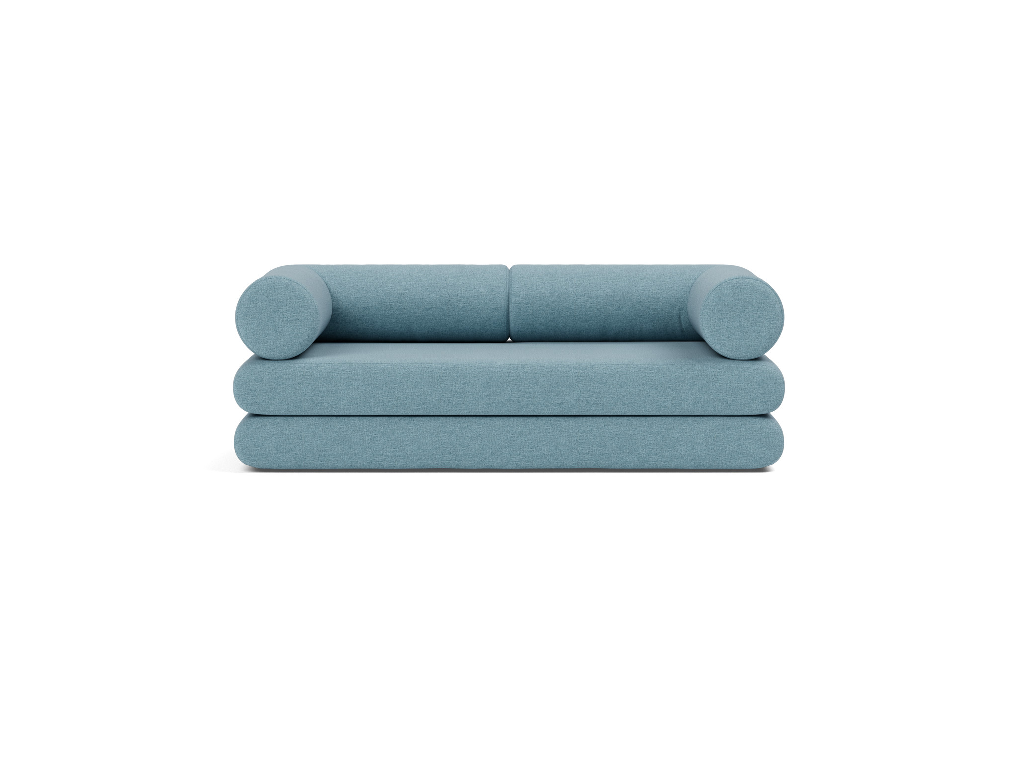 Tagesbett Circlus mit L-förmigen Armlehnen Flachgewebe Mixed Dance 525-Light-Blue
