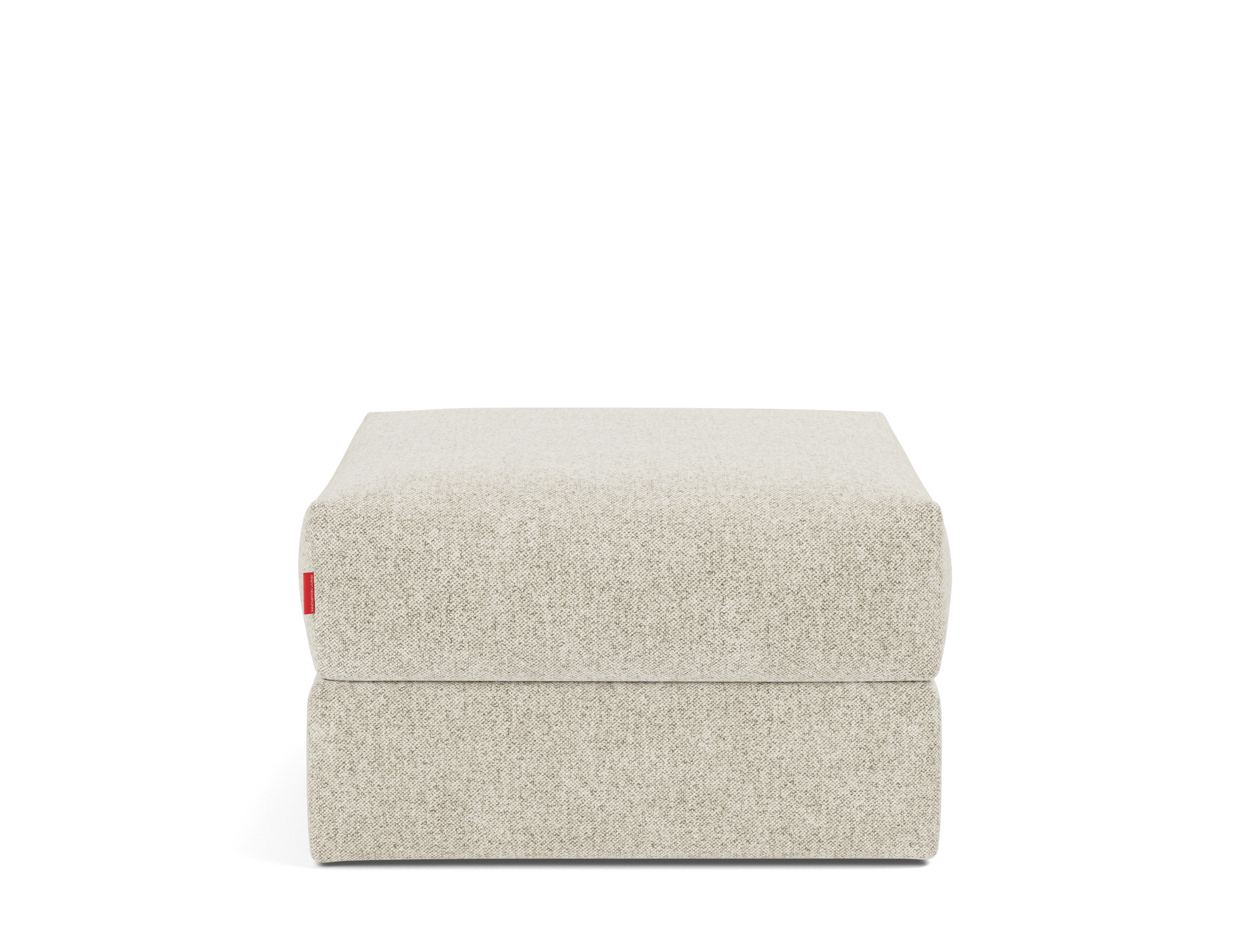 Hocker Cornila Strukturierter Stoff Taura 357-Off-White