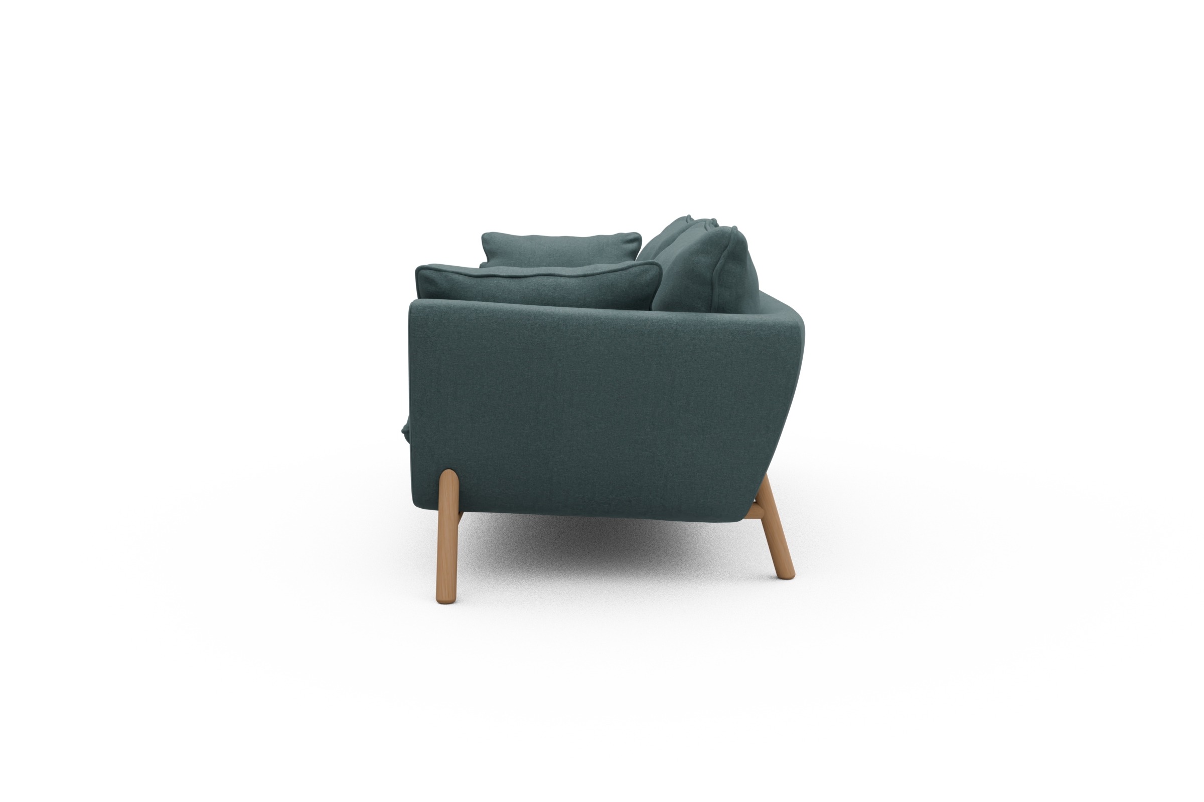 Sofa Emil PREMIUM 2-Sitzer Beinfarbe Eiche Natur Satya-Niagara