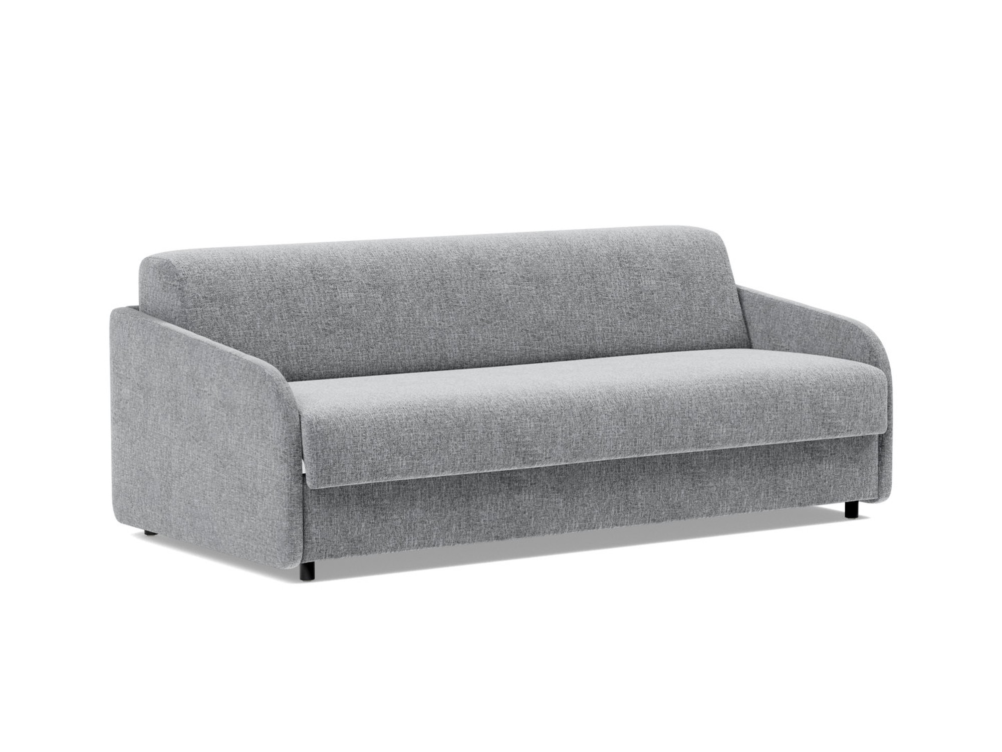 Schlafsofa Eivor mit Taschenfederkernmatratze 160 Strukturierter Stoff Twist 565-Granite