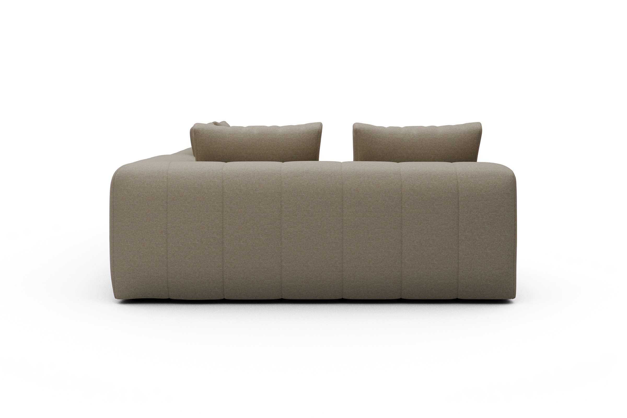 Ecksofa Hugo 2x 2,5-Sitzer Armlehne rechts Satya-Natural