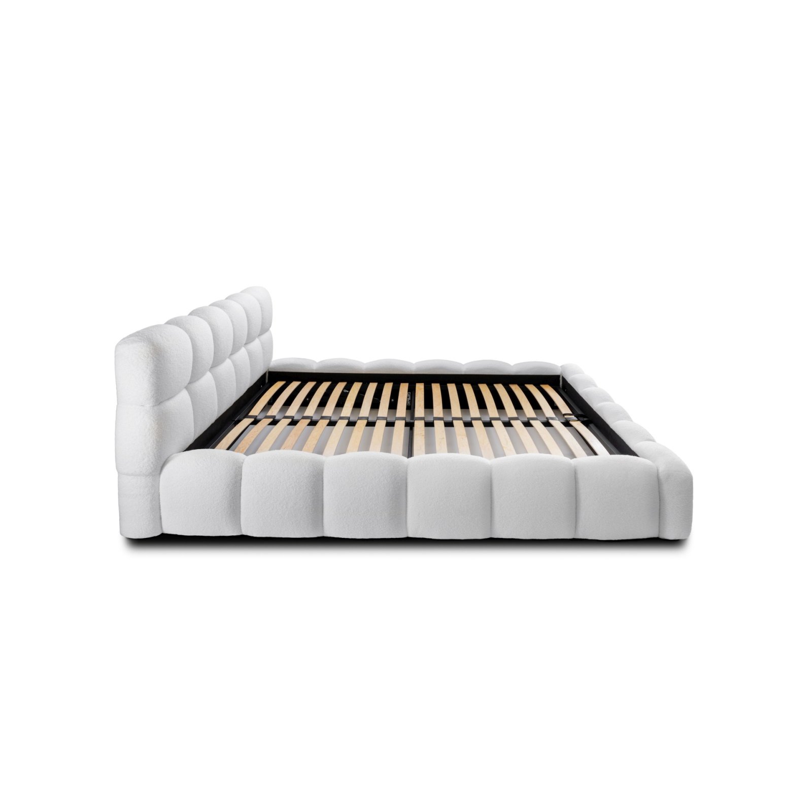 Polsterbett Vento-Slim Boucle 140x200 mit Holzrahmen Quelle 01
