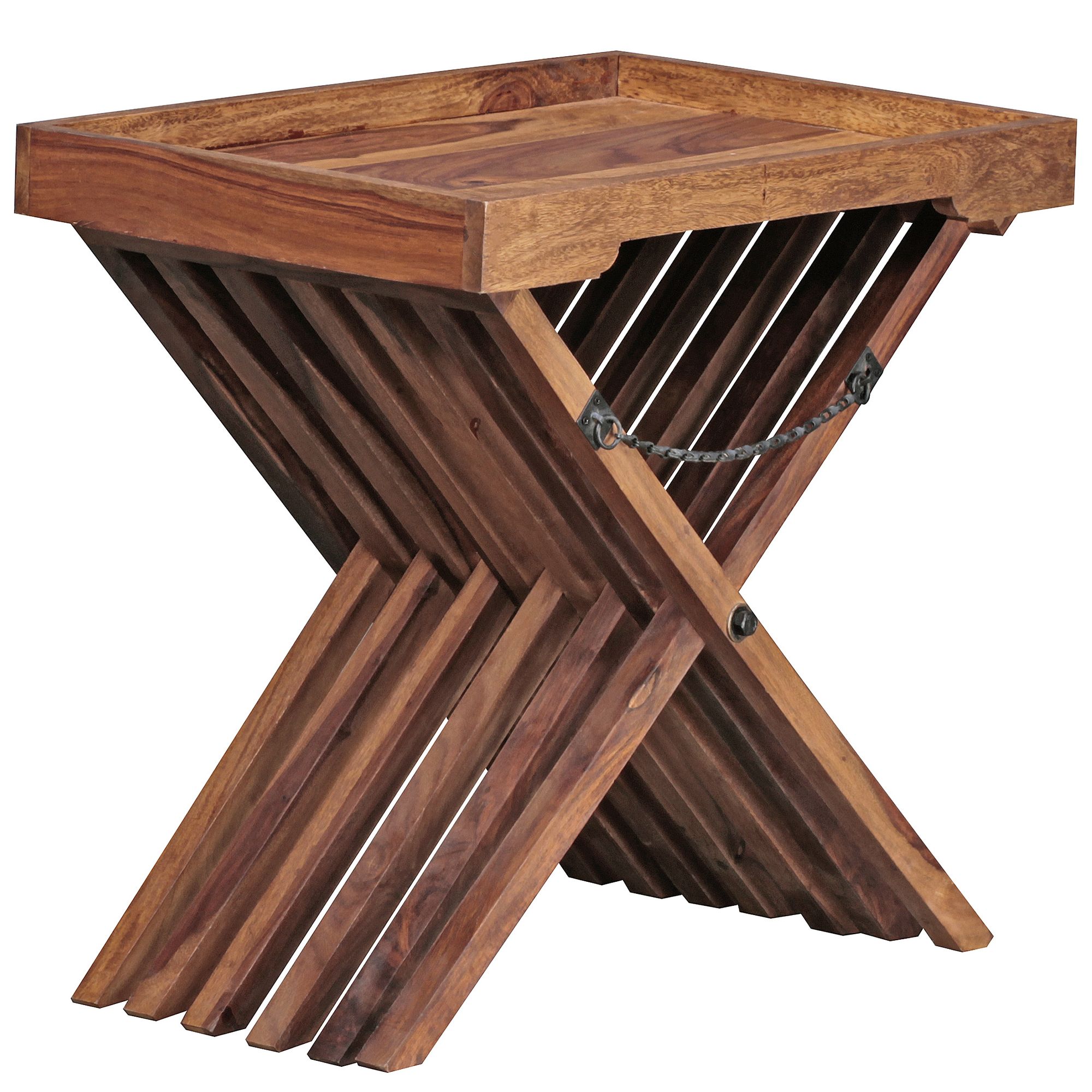 Beistelltisch Aalvik Sheesham Massivholz 60 × 40 × 57 cm
