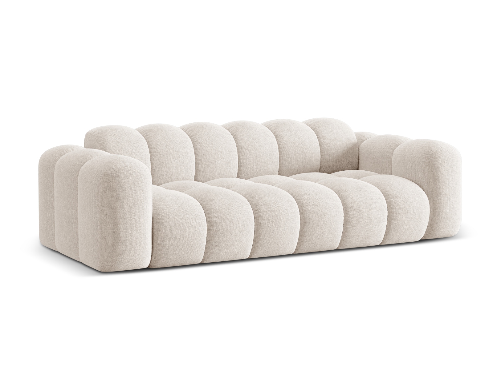 Cosmopolitan Design Sofa Treno 4-Sitzer Chenille Eden Helles Beige