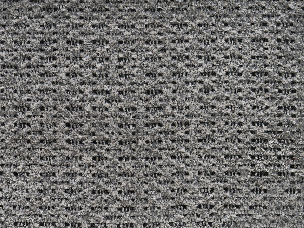 Bobochic Sidonie Schlafsofa 4-Sitzer mit Bettkasten und Pouf Melange-Stoff Dunkelgrau