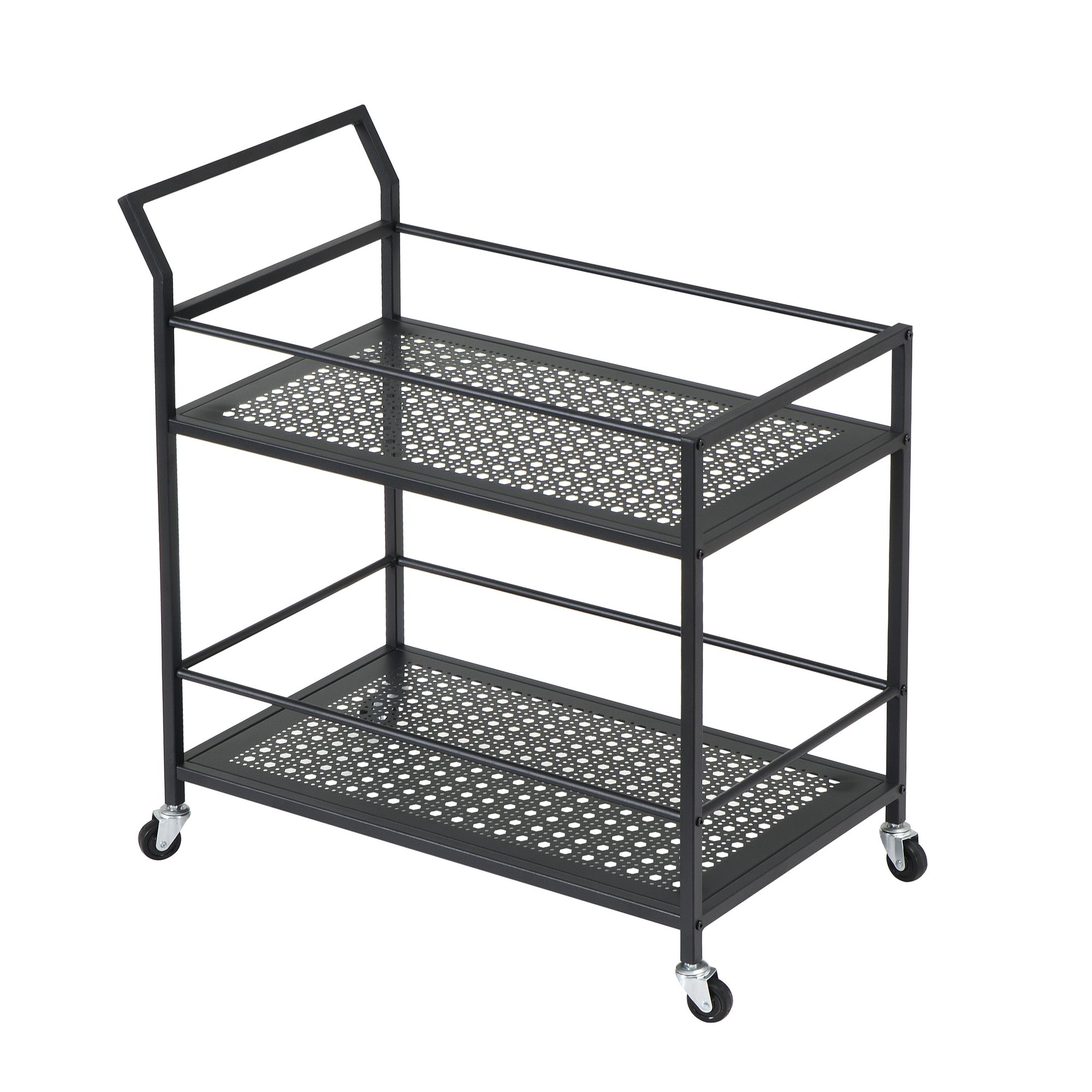 Servierwagen Innvik Metall Schwarz 79 × 45 × 83 cm