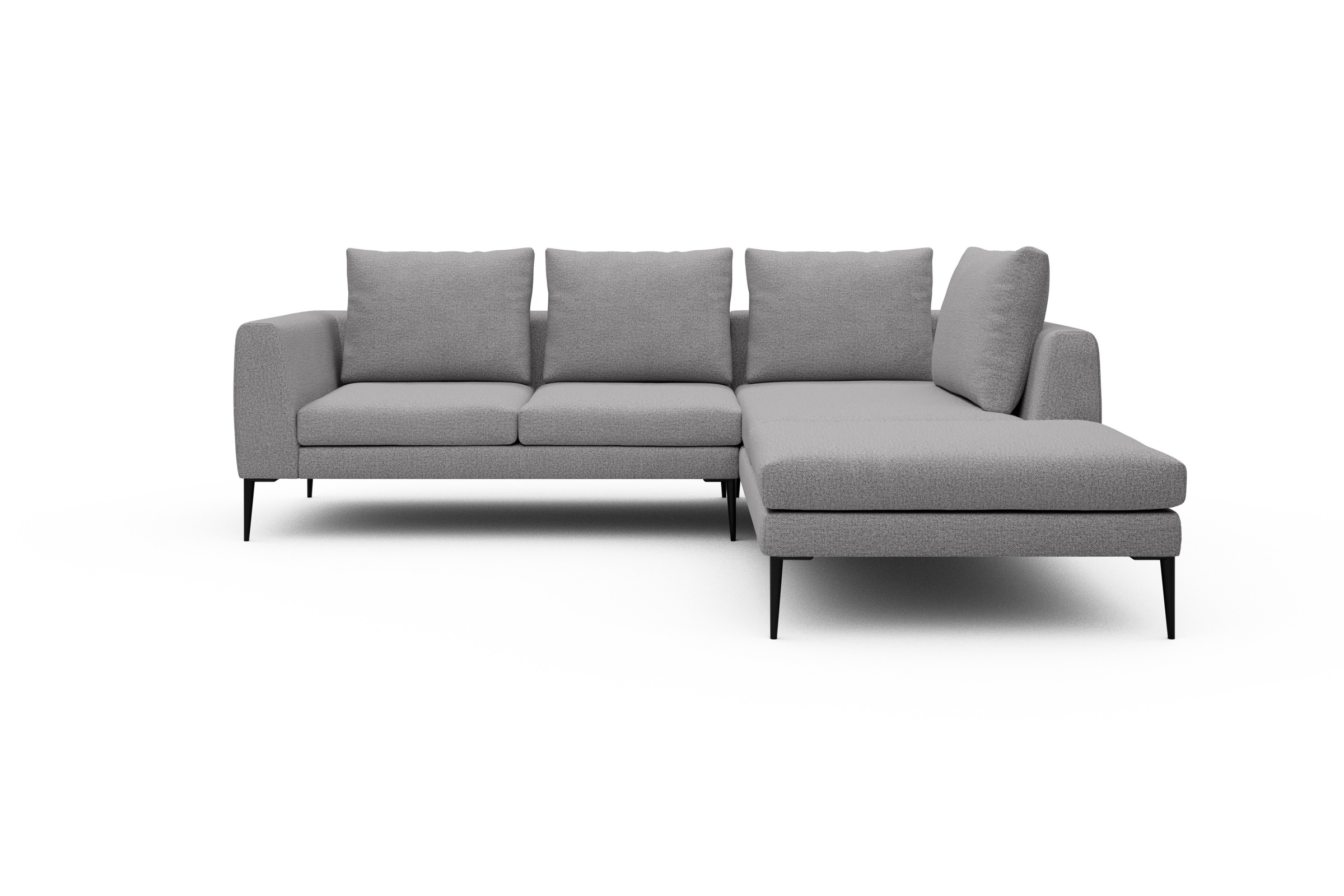 Skandi Home Ecksofa Paul Relax-Ecke rechts mit 2-Sitzer Sama-Grey moebelfaktor