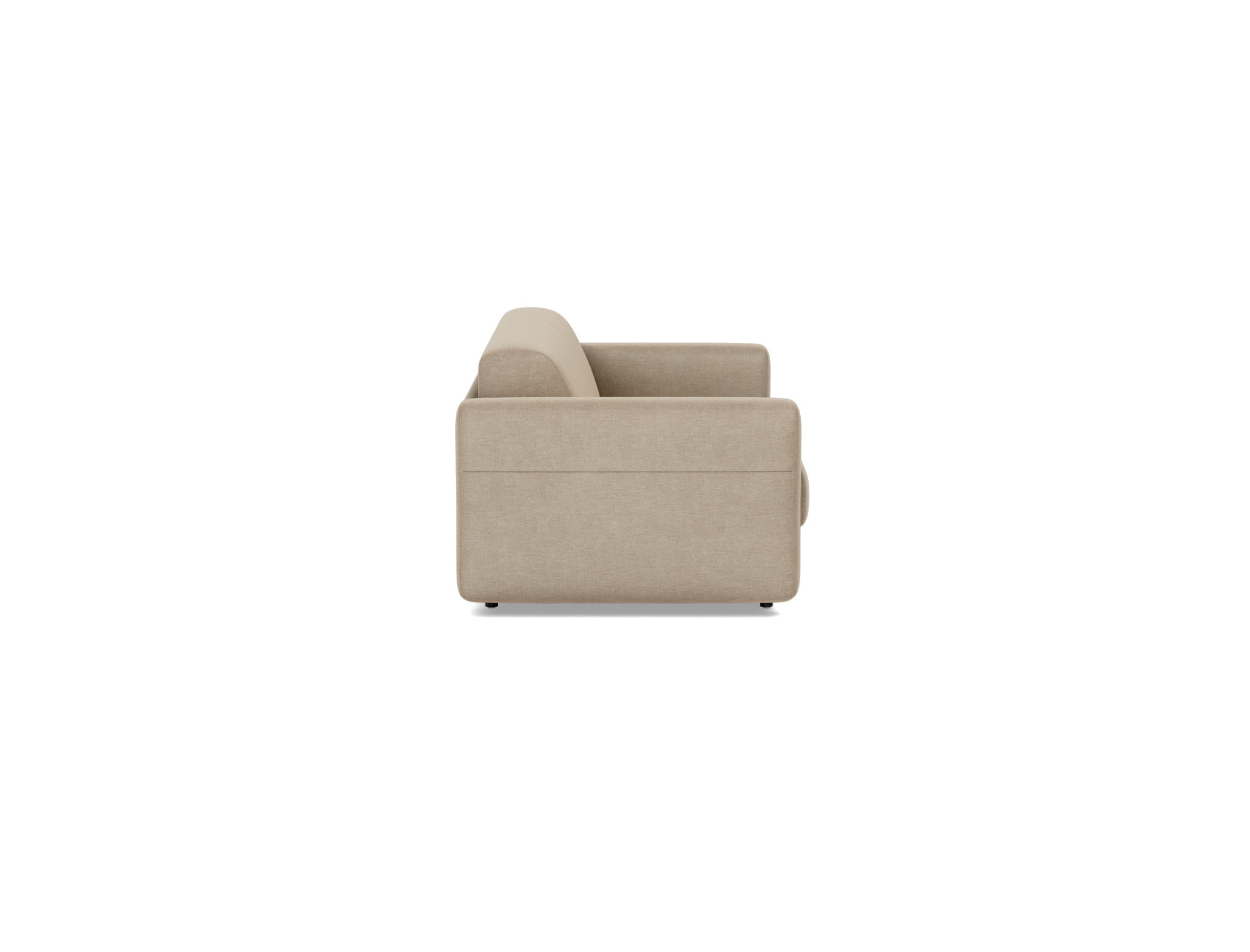 Schlafsofa Killian mit Memory-Matratze 140 Flachgewebe Phobos 587-Mocha