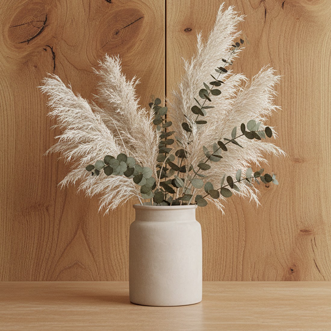 Raw Materials Chalk dekorative Vase Mandore L 37,5x37,5x35cm