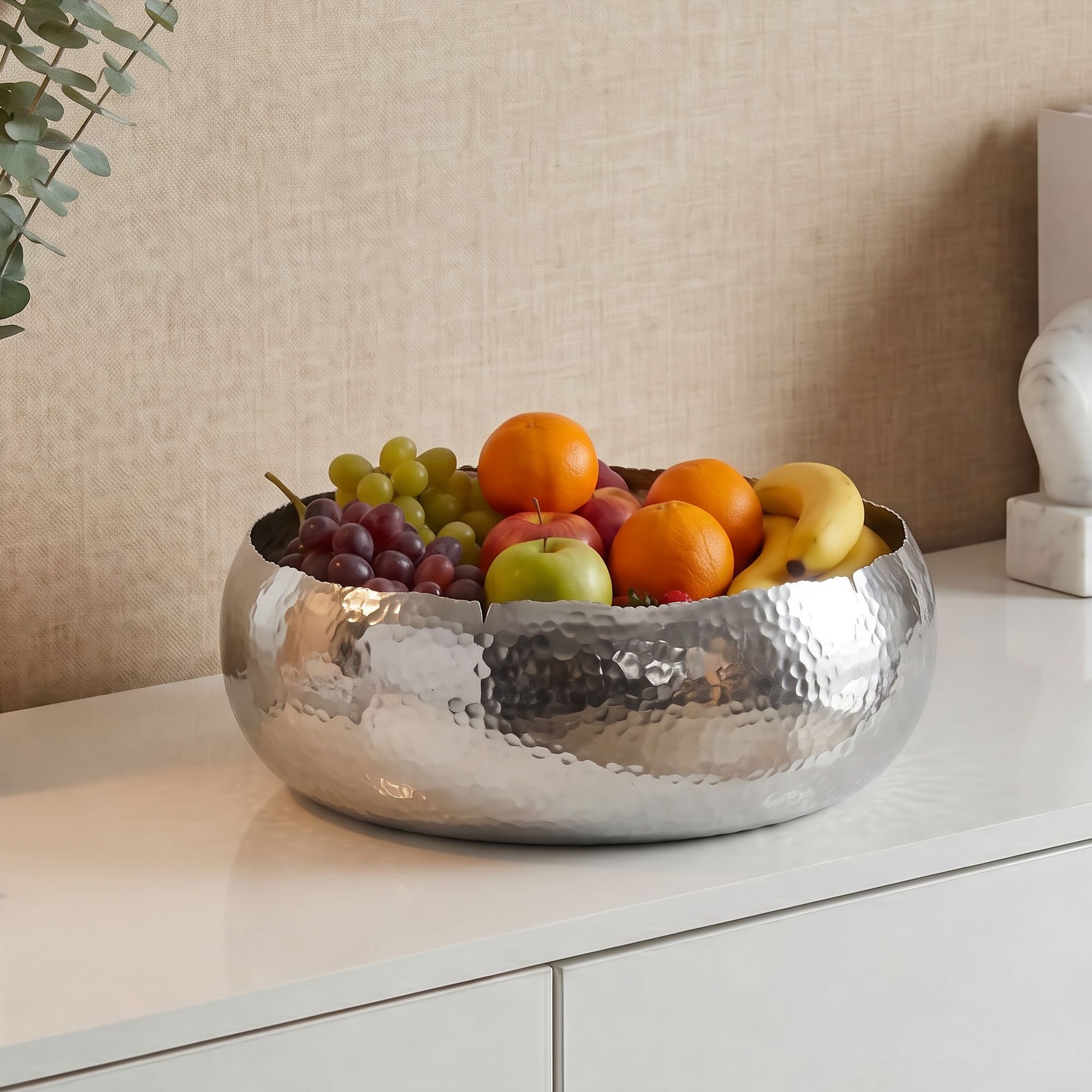 Dekoschale Svartskog Aluminium Silber Ø 35 cm