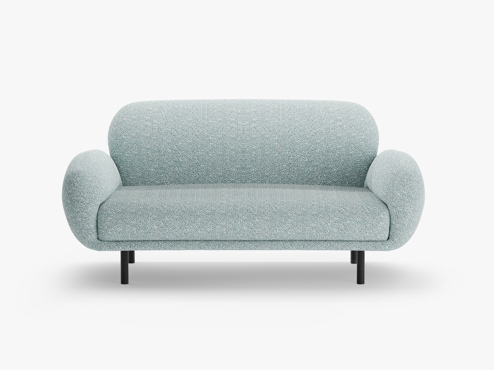 Micadoni Sofa Poppy 2-Sitzer Chenille Silencio Gedämpftes Blau