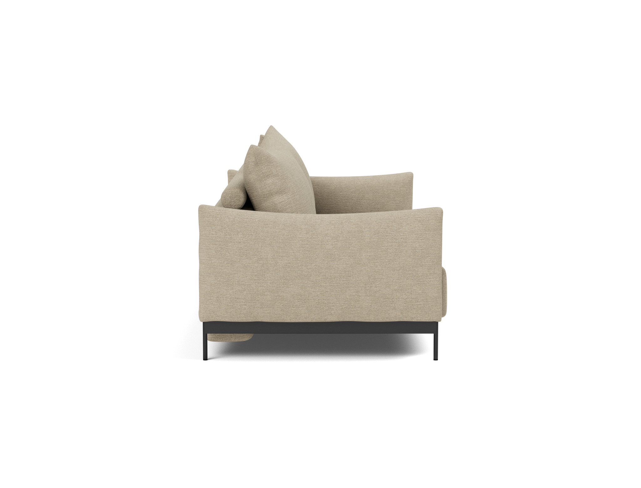 Schlafsofa Malloy Strukturierter Stoff Taura 356-Sand