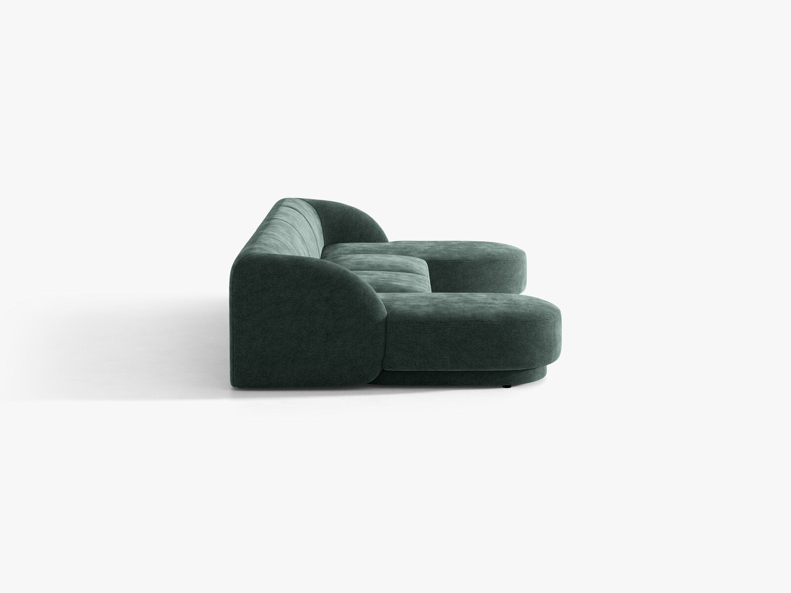 Micadoni Panorama-Sofa Miley 5-Sitzer Chenille Haga Petrol