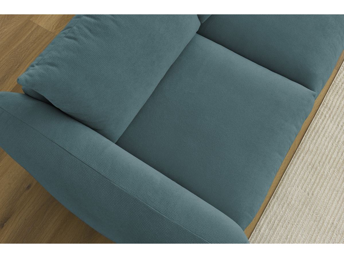 Bobochic Ernest Sofa 3-Sitzer 265 × 106 cm Stoff Dunkelblau