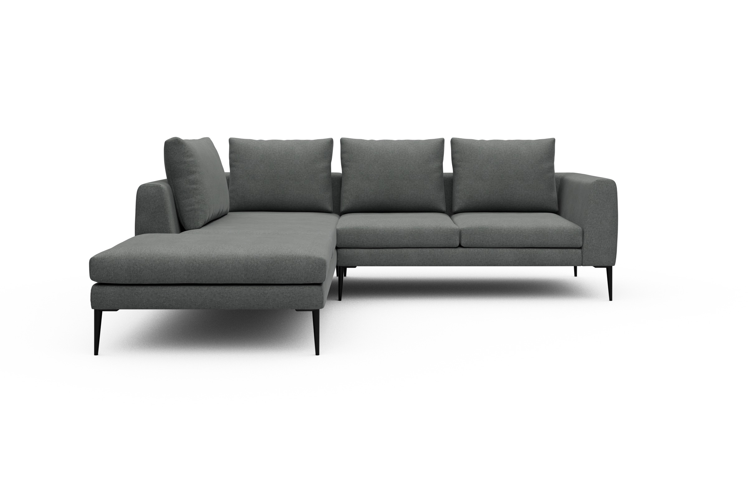 Skandi Home Ecksofa Paul Relax-Ecke links mit 2-Sitzer Satya-Steel moebelfaktor