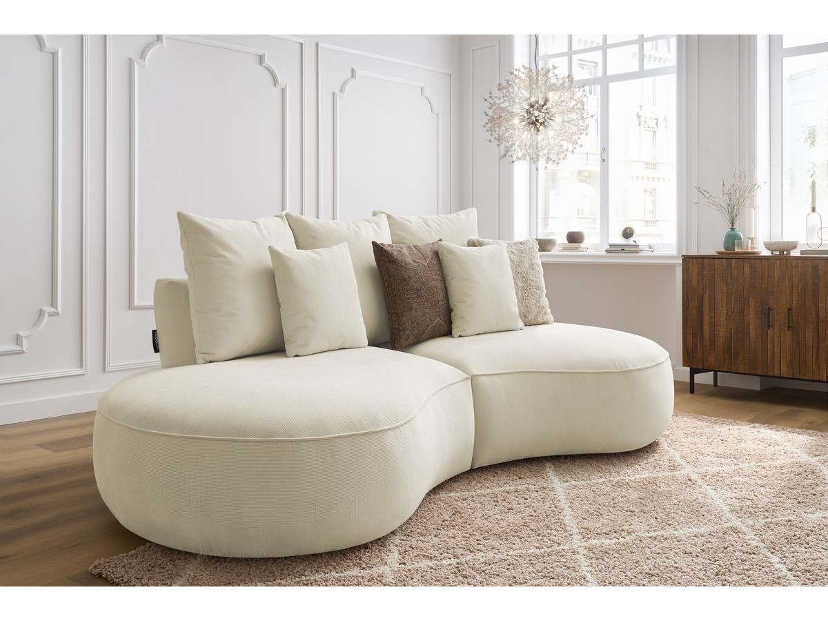 Bobochic Saint-germain Sofa 3-Sitzer Strukturstoff Beige
