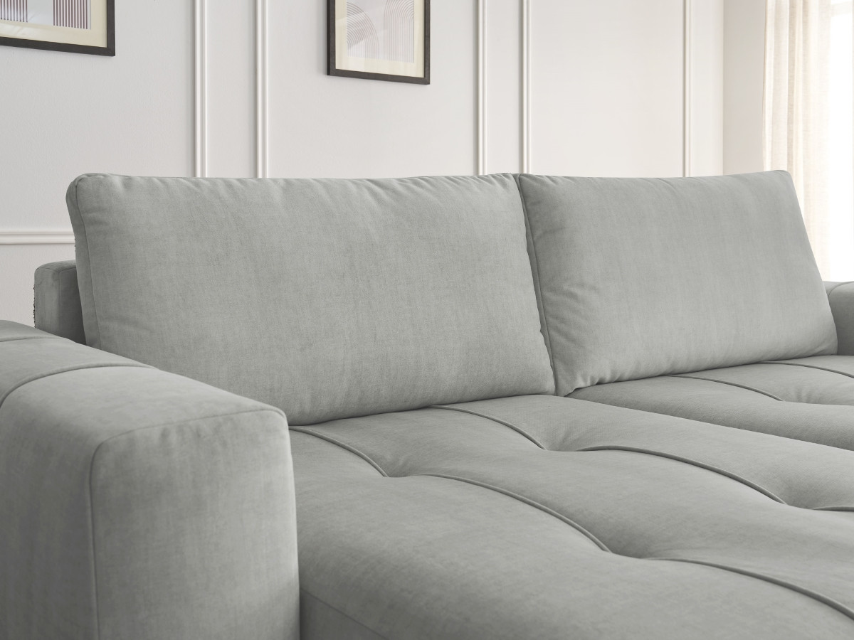 Bobochic Arsene Sofa 4-Sitzer Samt Hellgrau