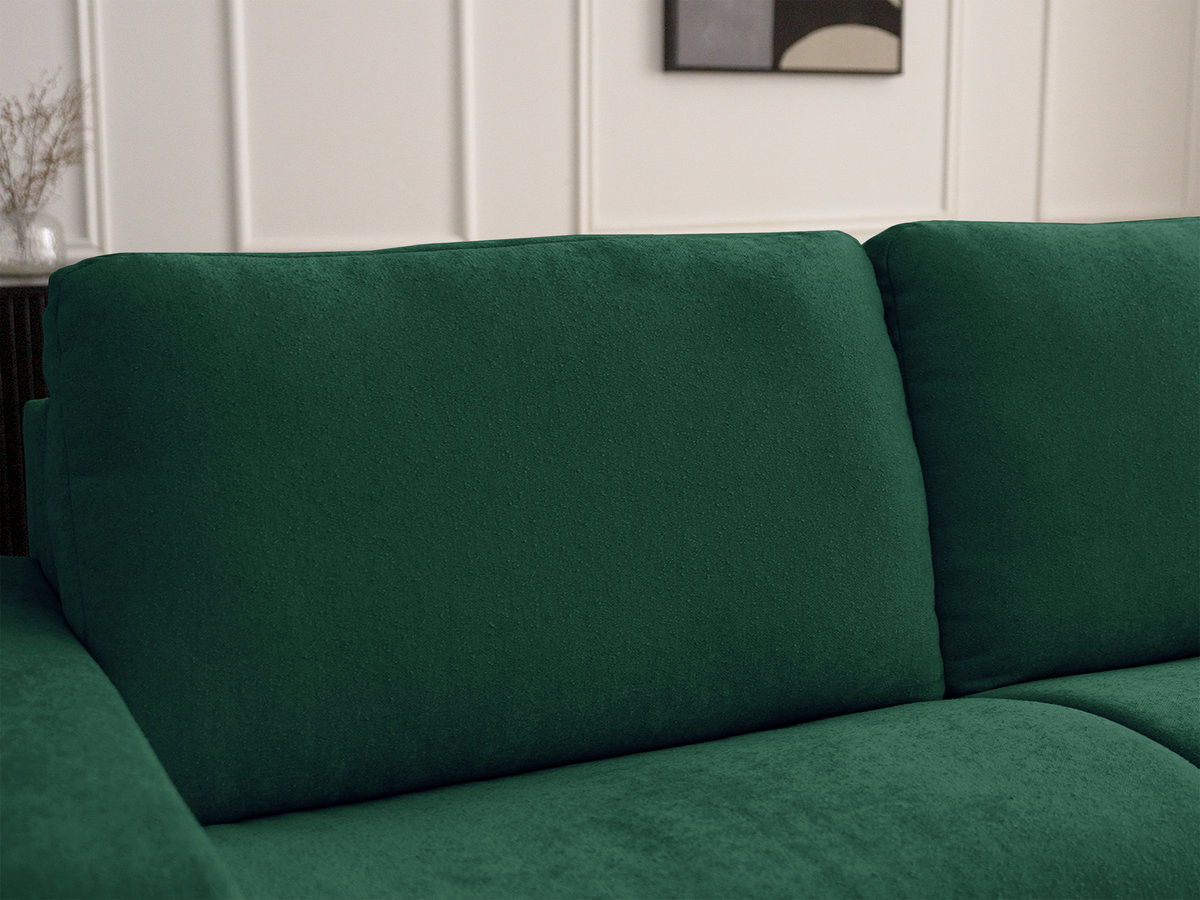 Bobochic Ibiza Schlafsofa 3-Sitzer Strukturstoff Grün, Liegefläche 160 × 196 cm